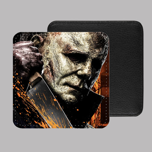 Michael Myers Halloween PU Leather Coaster Set of 4 - 10 x 10cm