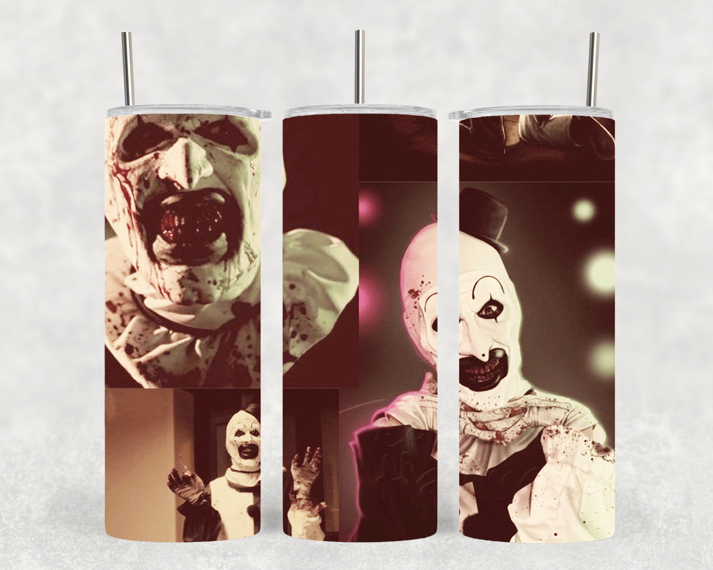 Terrifier - Art the Clown - Horror Movie Character - 20oz Tumbler - Novelty - Insulated