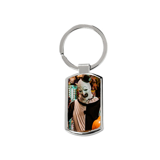 Terrifier Art the Clown Keyring - Rectangle Keyring with Black Gift Box