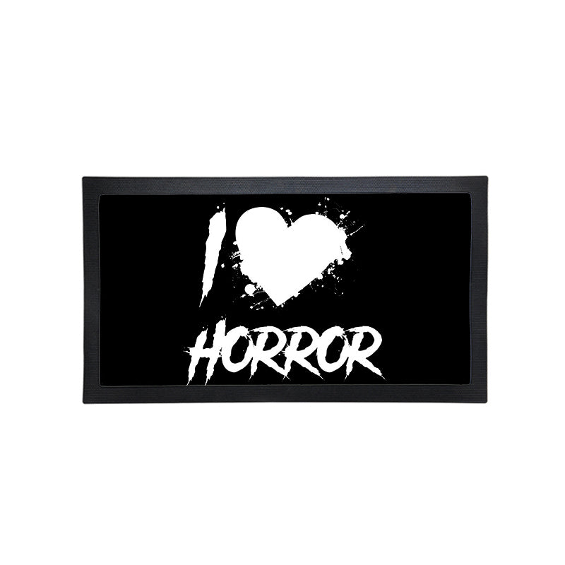 I Love Horror Bar Mat - Bar Runner - 440 x 250mm