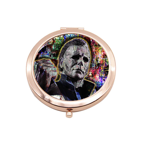 Michael Myers Rose Gold Compact Pocket Mirror