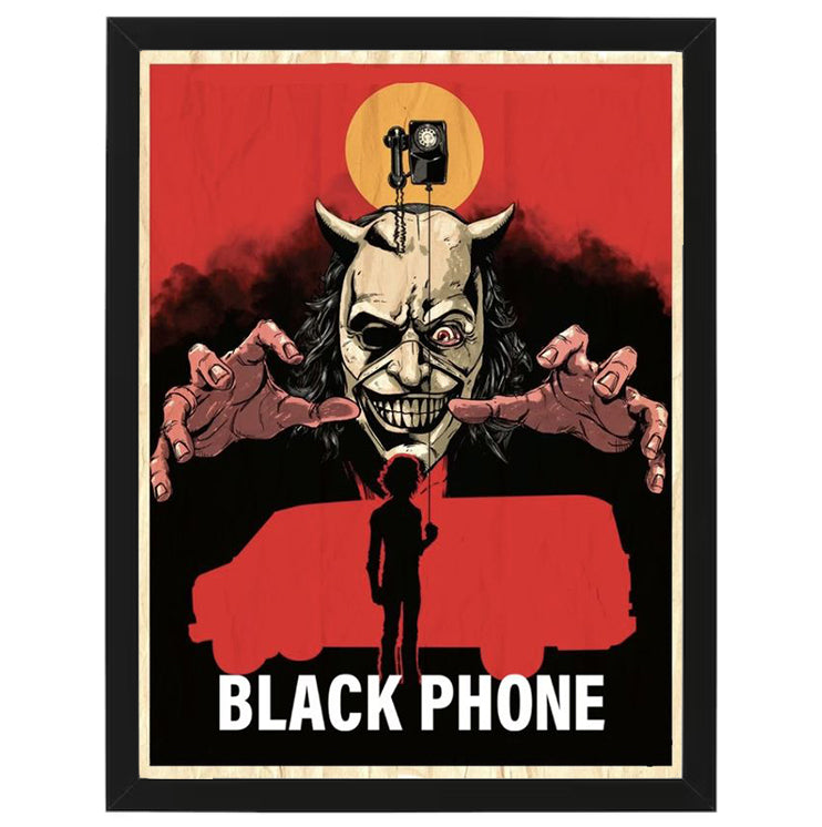 The Black Phone - Movie Poster Design - Framed Art - Metal Wall Art - 20 x 25cm