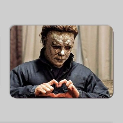 Michael Myers Heart Hands Mouse Mat - Mouse Pad - Rectangle or Heart