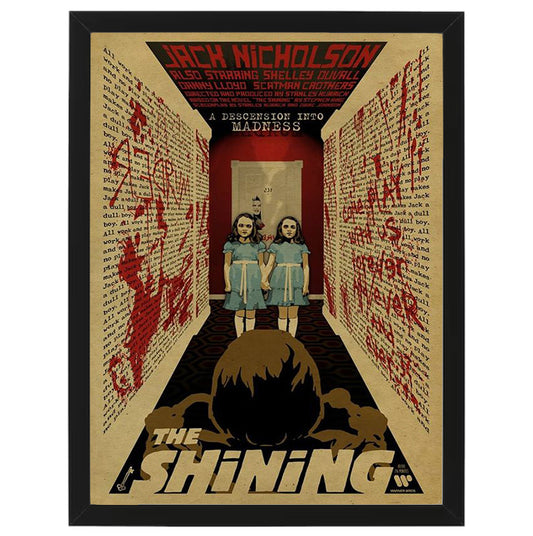 The shining - Horror Movie - Framed Art - Metal Wall Art - 20 x 25cm