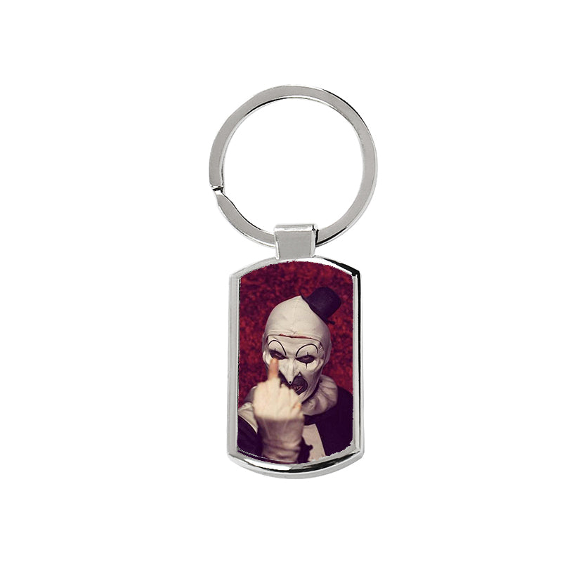 Terrifier Art the Clown Keyring - Rectangle Keyring with Black Gift Box