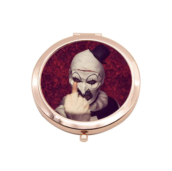 Terrifier Art the Clown Rose Gold Compact Pocket Mirror