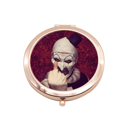 Terrifier Art the Clown Rose Gold Compact Pocket Mirror