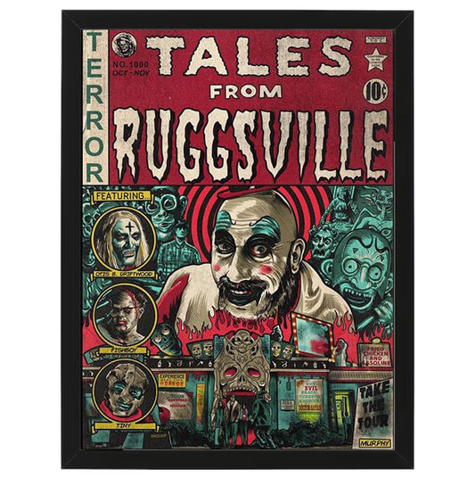 Tales from Ruggsville - Comic Book Design - Framed Art - Metal Wall Art - 20 x 25cm