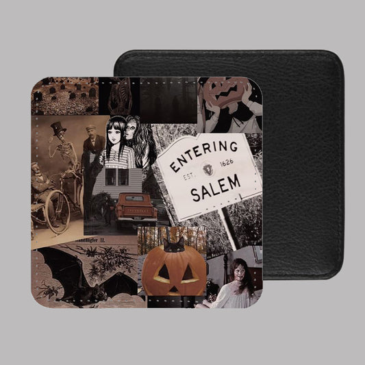 Horror Movie Characters PU Leather Coaster Set of 4 - 10 x 10cm