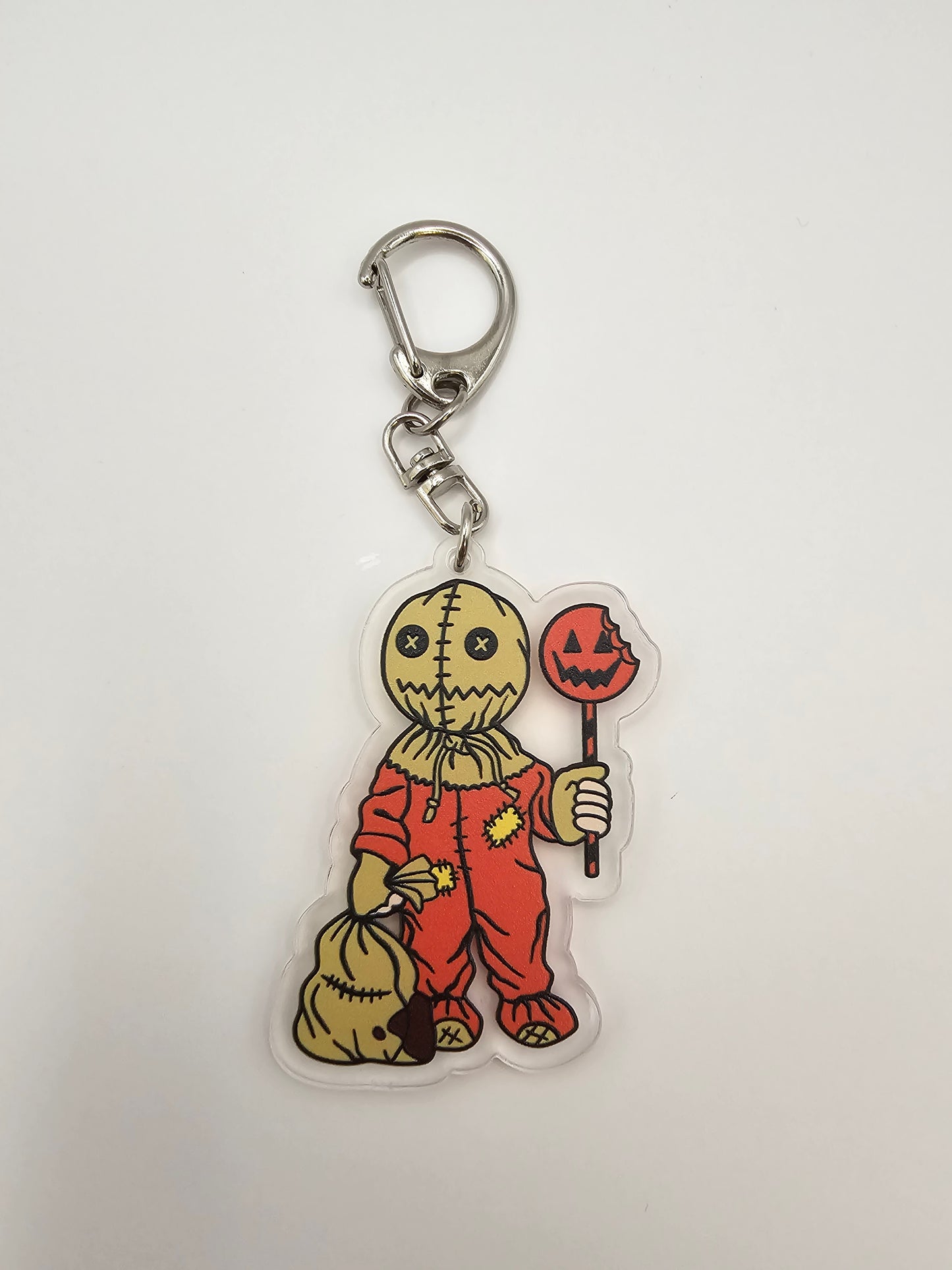 Sam Trick r Treat Keyring - Horror Movie Characters - Plastic - Acrylic Keyring - Horror - Scary - Creepy - Spooky