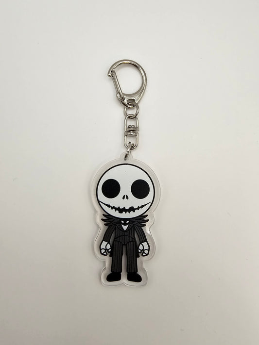 Jack Skellington Keyring - Horror Movie Characters - Plastic - Acrylic Keyring - Horror - Scary - Creepy - Spooky