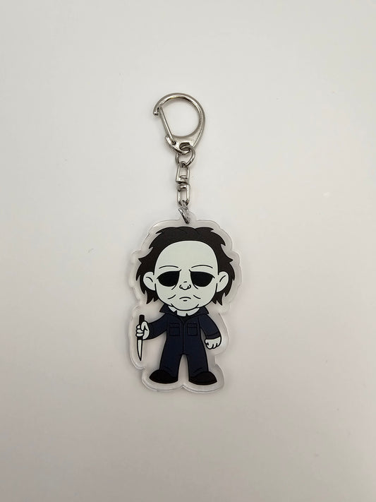 Michael Myers Keyring - Horror Movie Characters - Plastic - Acrylic Keyring - Horror - Scary - Creepy - Spooky