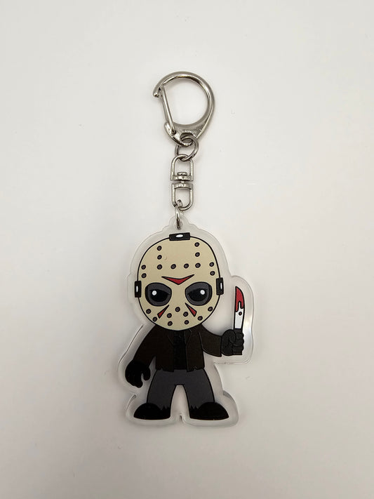 Jason Voorhees Keyring - Horror Movie Characters - Plastic - Acrylic Keyring - Horror - Scary - Creepy - Spooky