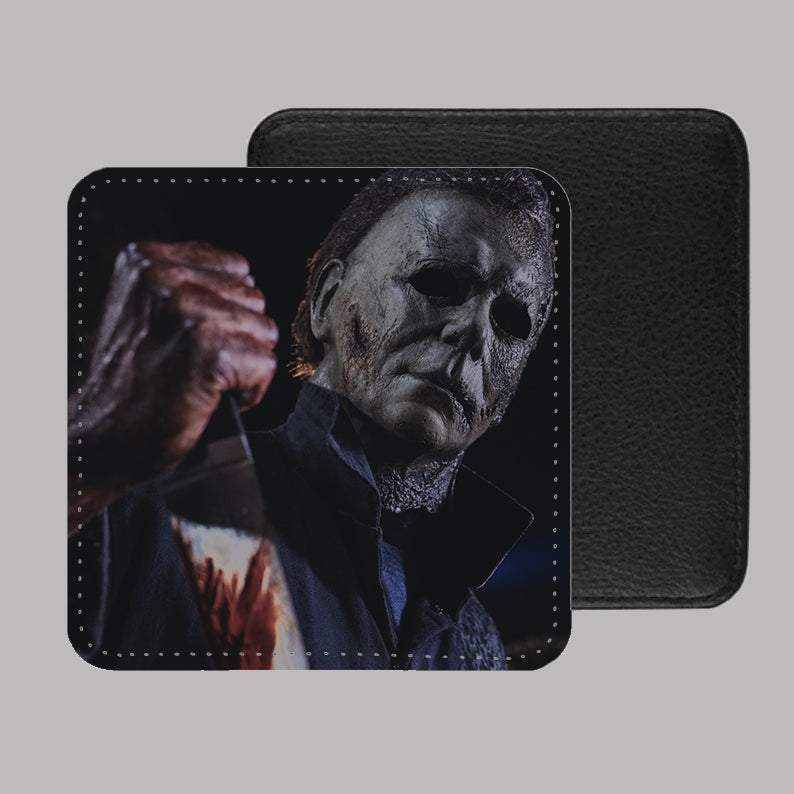 Michael Myers Halloween PU Leather Coaster Set of 4 - 10 x 10cm