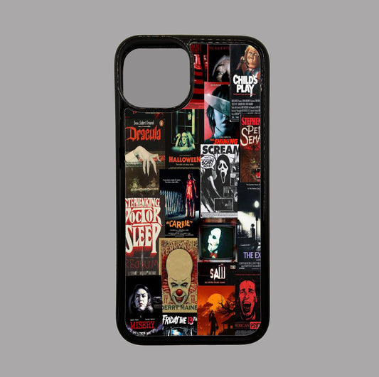 Horror Movie Covers Mash Up - Horror flexible iPhone Case - Halloween - Creepy - Spooky - Scary