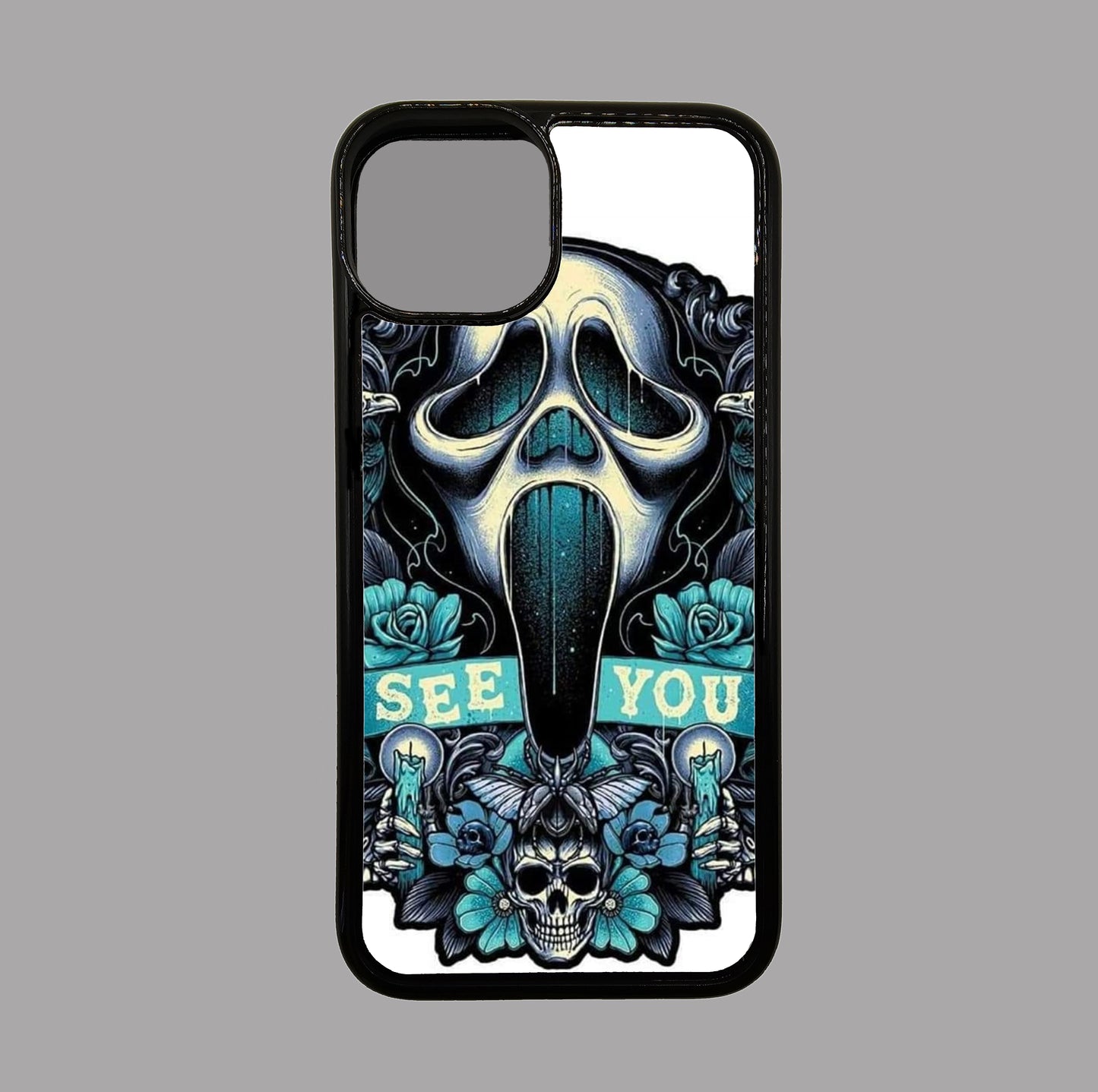 Scream Ghost Face I See You - Horror flexible iPhone Case - Halloween - Creepy - Spooky - Scary