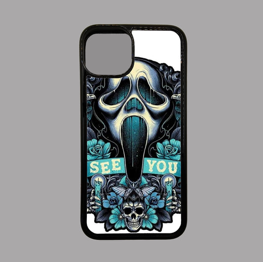 Scream Ghost Face I See You - Horror flexible iPhone Case - Halloween - Creepy - Spooky - Scary