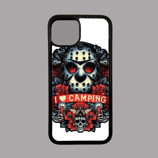 Jason Voorhees I Love Camping - Horror flexible iPhone Case - Halloween - Creepy - Spooky - Scary