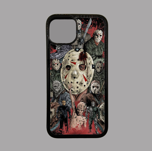 Jason Voorhees Collage - Friday 13th - Horror flexible iPhone Case - Halloween - Creepy - Spooky - Scary