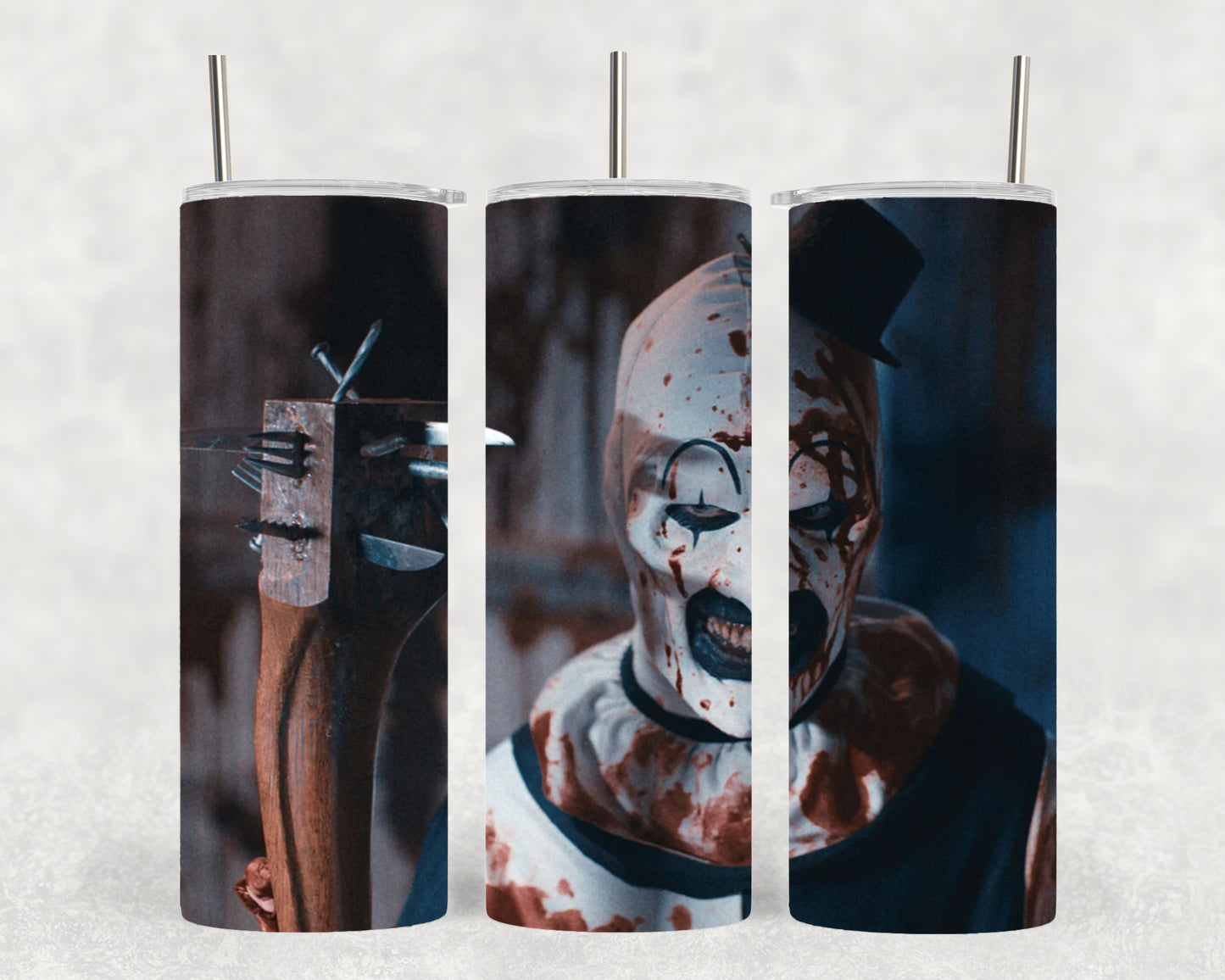 Terrifier - Art the Clown - Horror Movie Character - 20oz Tumbler - Novelty - Insulated