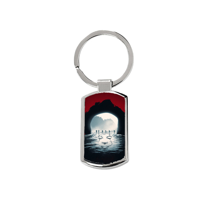 Pennywise IT Movie Keyring - Rectangle Keyring with Black Gift Box