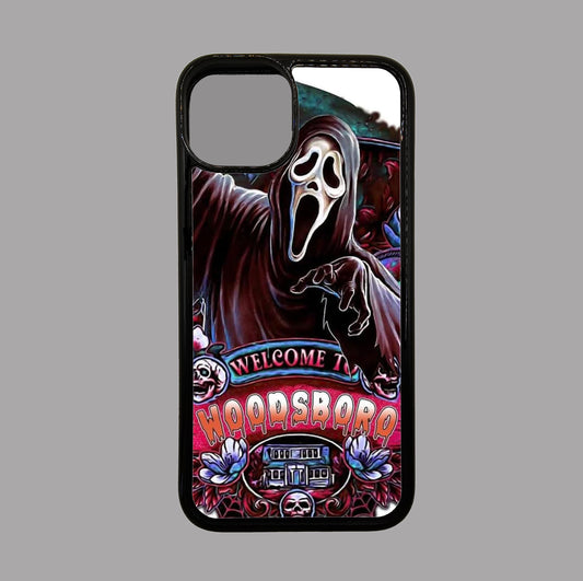 Scream Ghost Face Welcome to Woodsboro - Horror flexible iPhone Case - Halloween - Creepy - Spooky - Scary