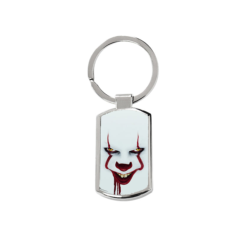 Pennywise IT Movie Keyring - Rectangle Keyring with Black Gift Box