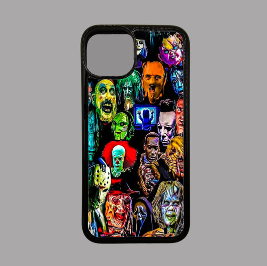 Horror Movie Characters Mash Up - Horror flexible iPhone Case - Halloween - Creepy - Spooky - Scary