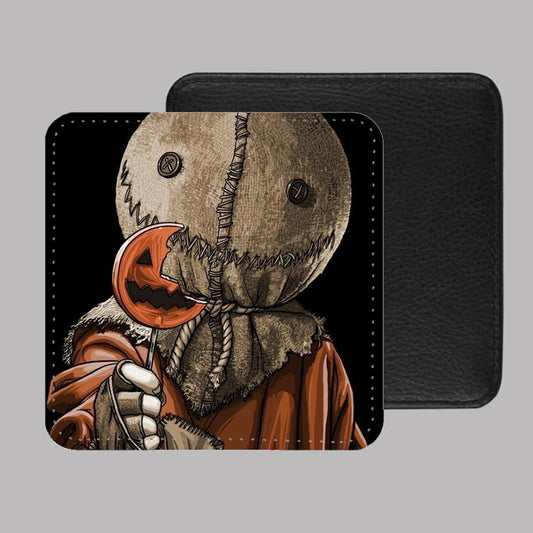 Trick R Treat Sam PU Leather Coaster Set of 4 - 10 x 10cm