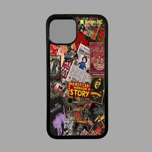 Horror Movie Characters Mash Up - Comic Mash Up - Horror flexible iPhone Case - Halloween - Creepy - Spooky - Scary