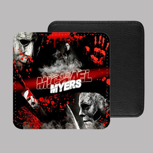 Michael Myers Halloween PU Leather Coaster Set of 4 - 10 x 10cm