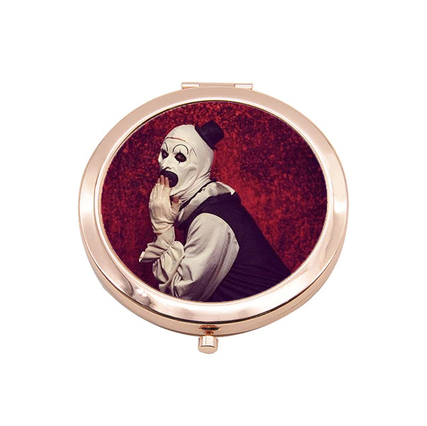 Terrifier Art the Clown Rose Gold Compact Pocket Mirror