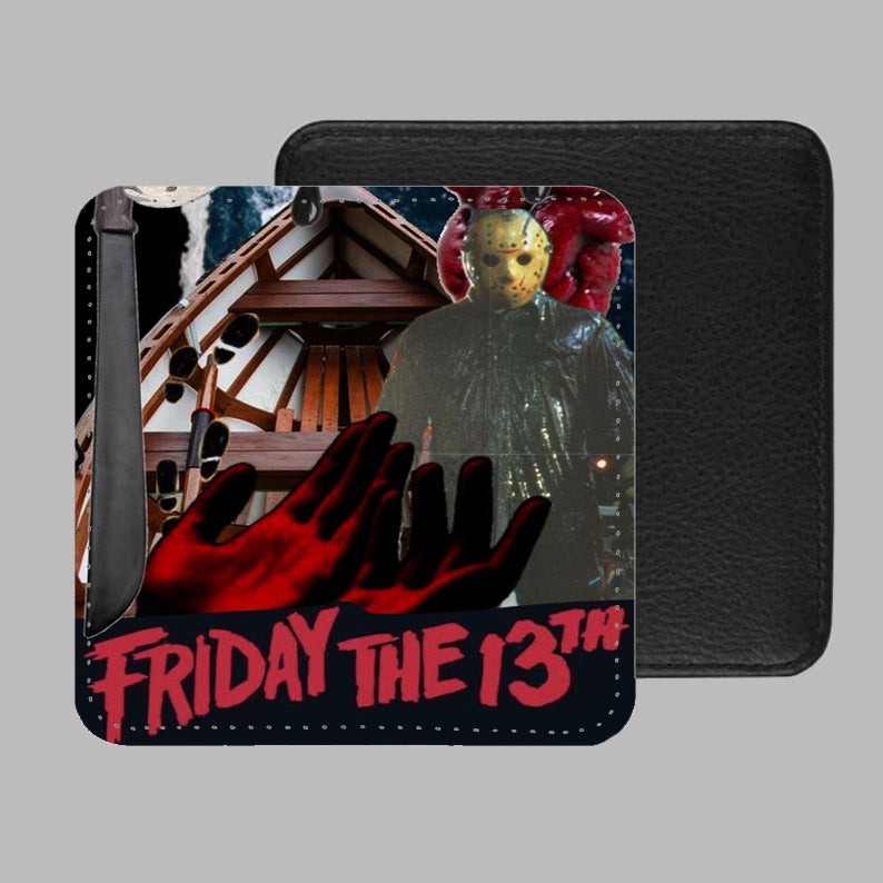 Jason Voorhees Friday the 13th PU Leather Coaster Set of 4 - 10 x 10cm