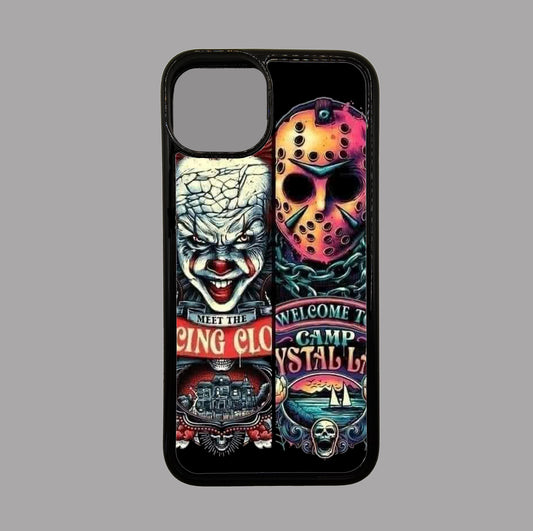 Pennywise and Jason Voorhees - Horror flexible iPhone Case - Halloween - Creepy - Spooky - Scary