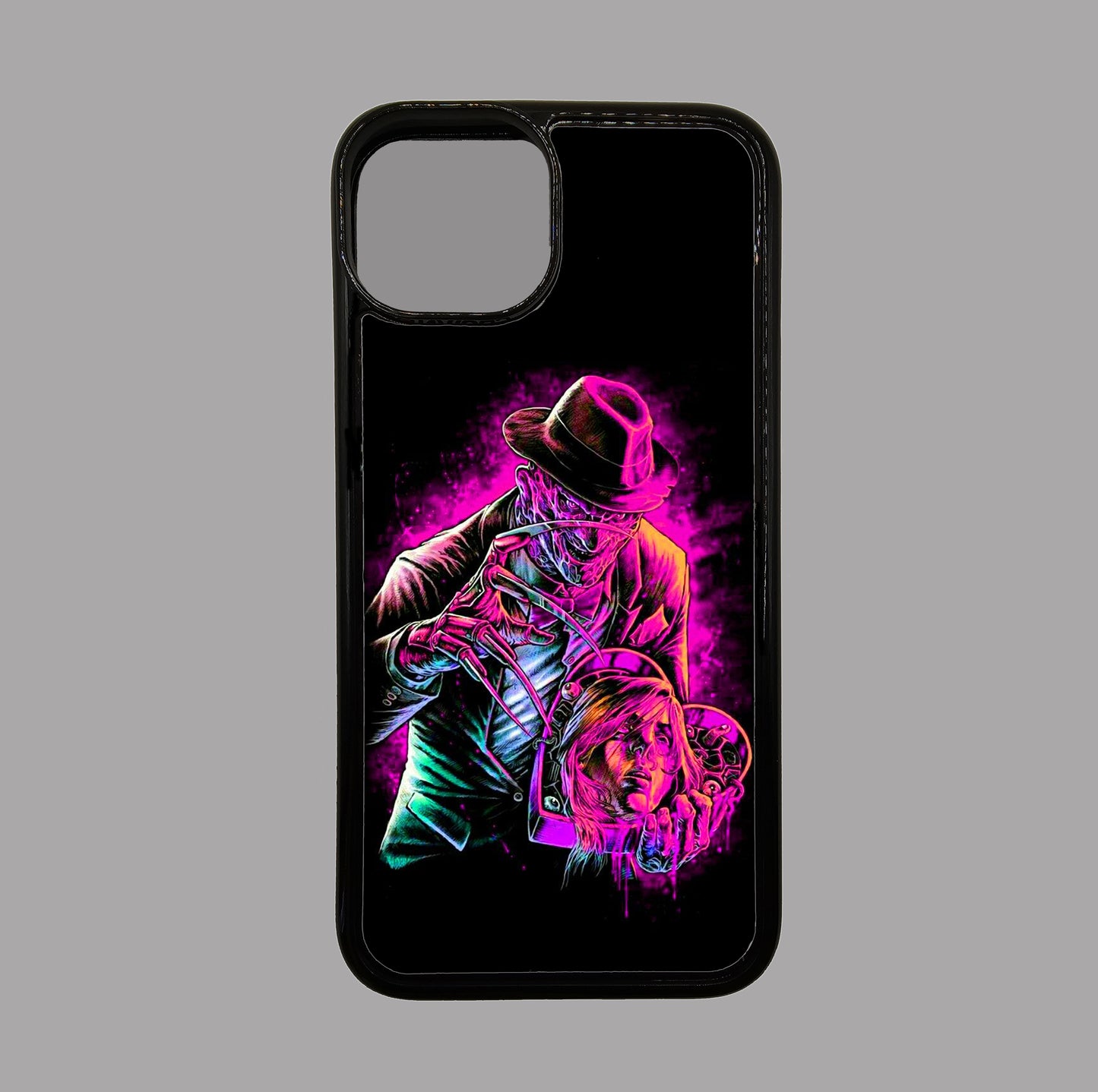 Freddy Krueger Neon - Elm Street - Horror flexible iPhone Case - Halloween - Creepy - Spooky - Scary