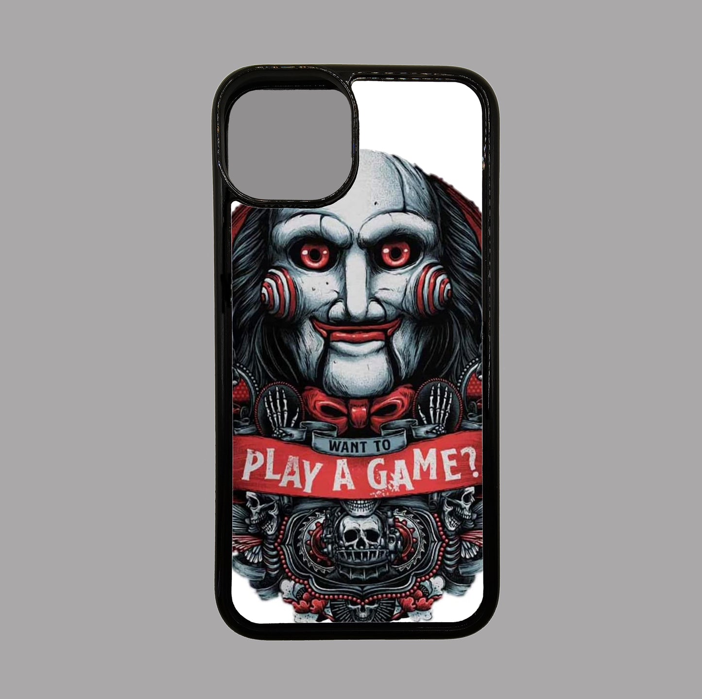 SAW Jigsaw Want to play a game? - Horror flexible iPhone Case - Halloween - Creepy - Spooky - Scary