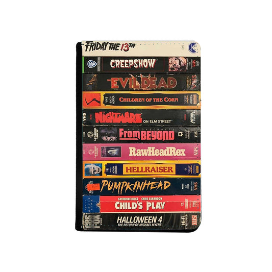 Horror Movies VHS Stack Passport Holder - Passport Cover