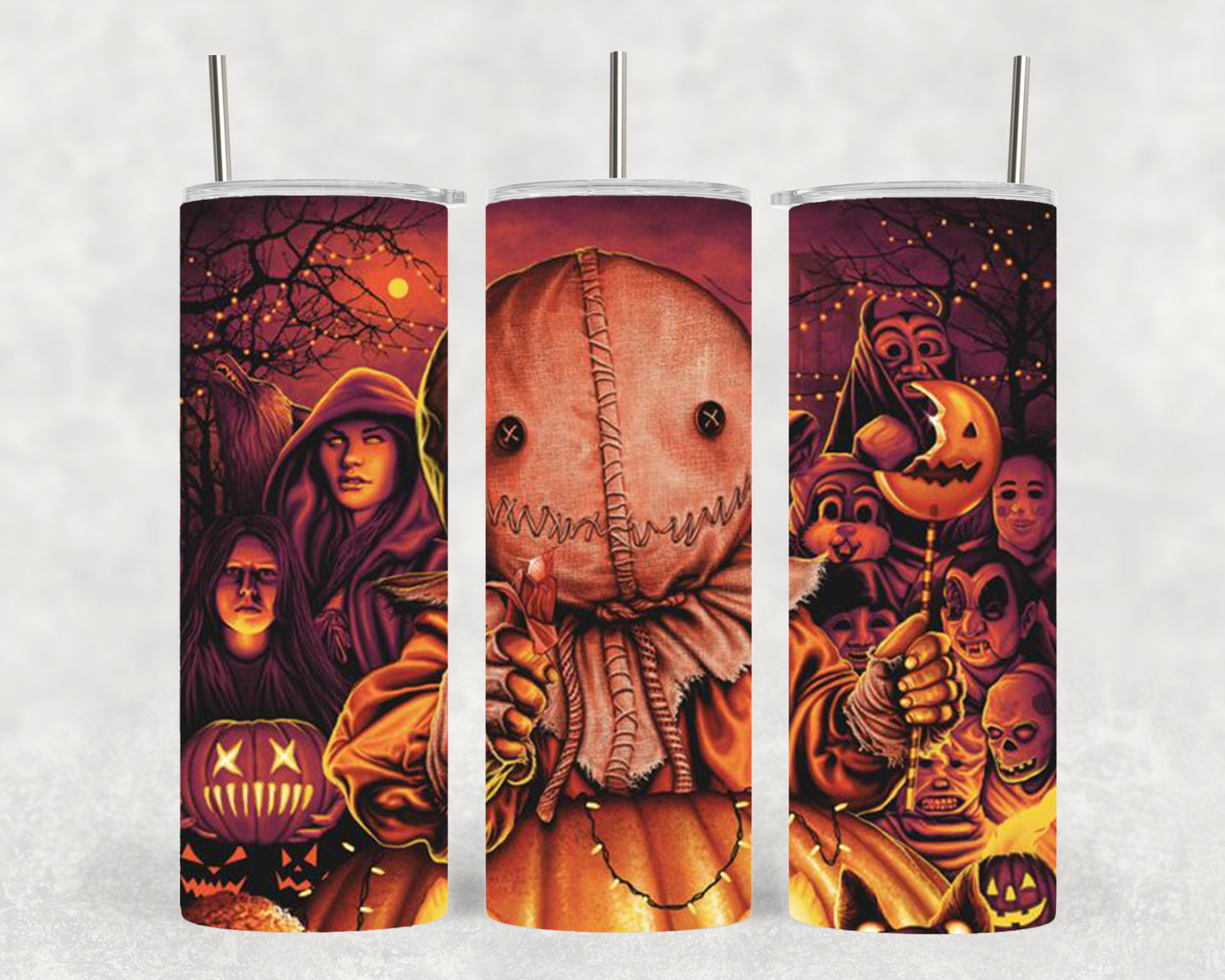 Trick R Treat Sam - Horror Movie Character - 20oz Tumbler - Halloween - Creepy - Spooky - Scary - Novelty - Tumbler