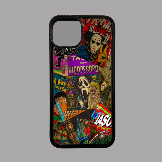 Horror Movie Characters Mash Up - Comic Mash Up - Horror flexible iPhone Case - Halloween - Creepy - Spooky - Scary