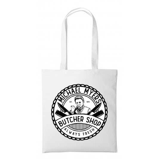 Michael Myers Butchers Shop - Shopping Tote Bag - Tote Bag - Horror Movie - Halloween - Creepy - Shopping Bag