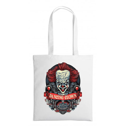 Pennywise IT - Meet the dancing clown - Shopping Tote Bag - Tote Bag - Horror Movie - Halloween - Creepy - Shopping Bag