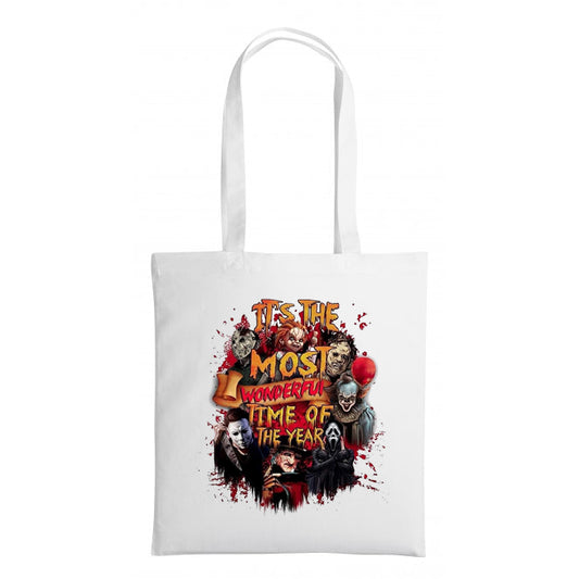 Horror Movie Characters - Shopping Tote Bag - Tote Bag - Horror Movie - Halloween - Creepy - Shopping Bag