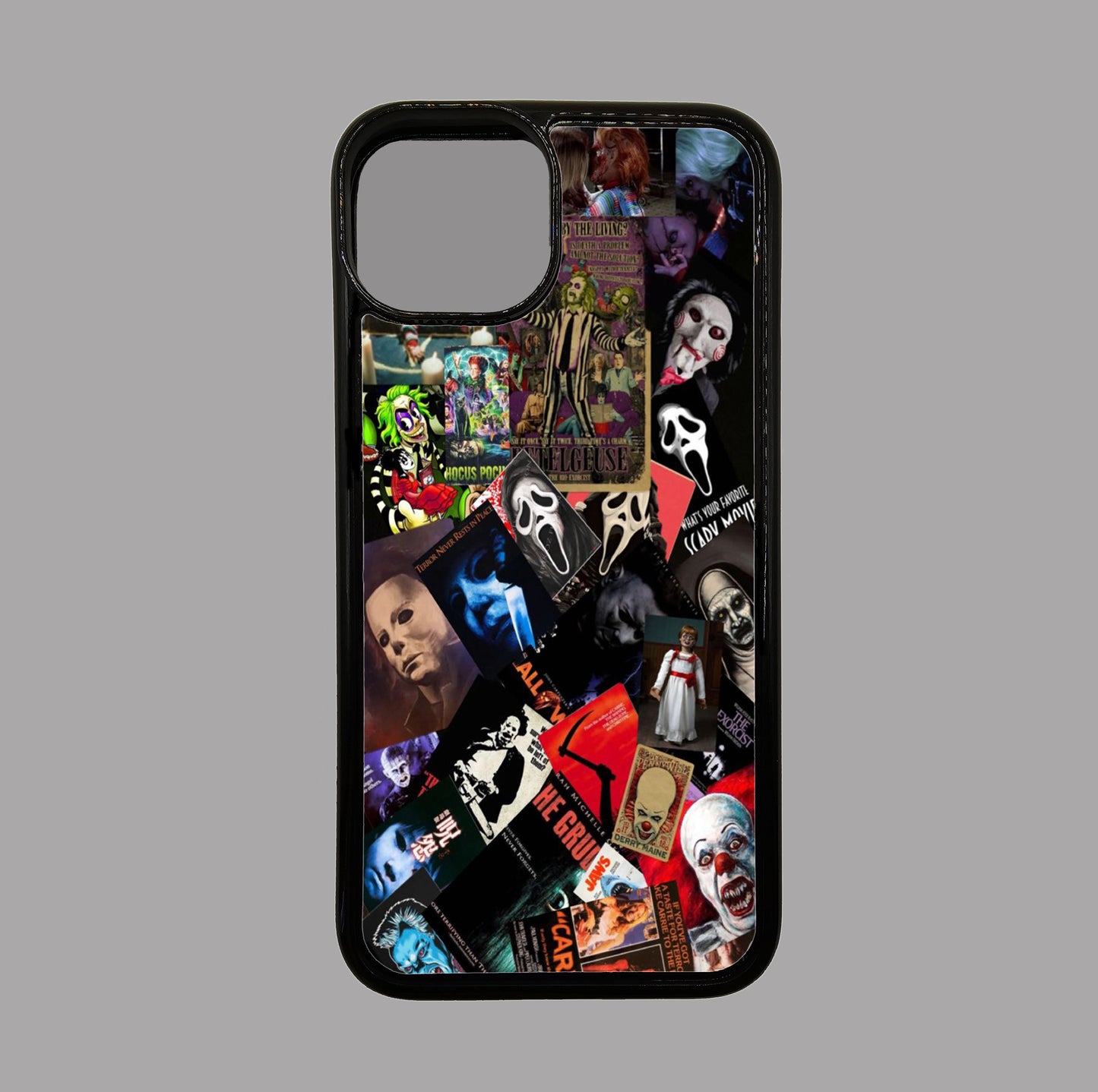 Horror Movie Characters Mash Up - Horror flexible iPhone Case - Halloween - Creepy - Spooky - Scary