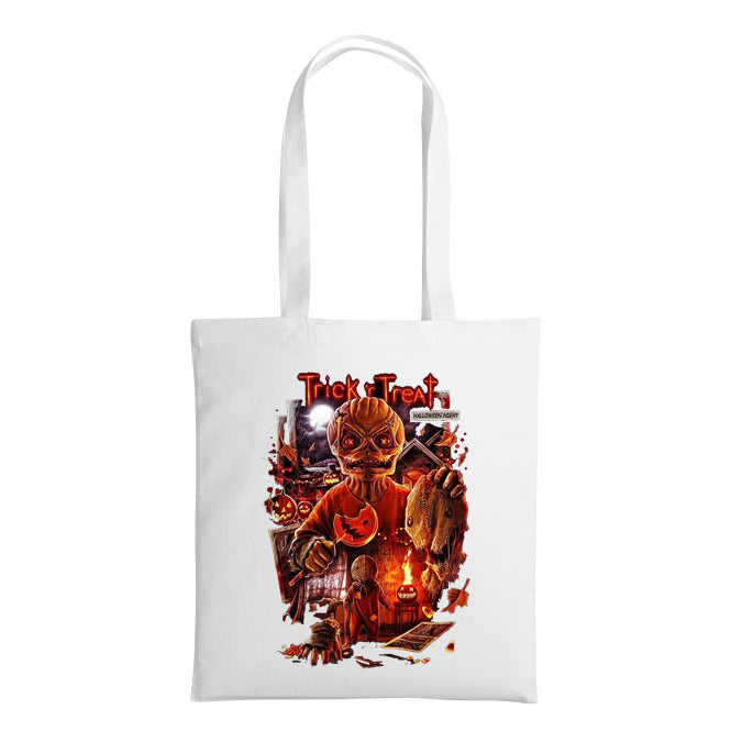 Sam Trick r Treat - Shopping Tote Bag - Tote Bag - Horror Movie - Halloween - Creepy - Shopping Bag