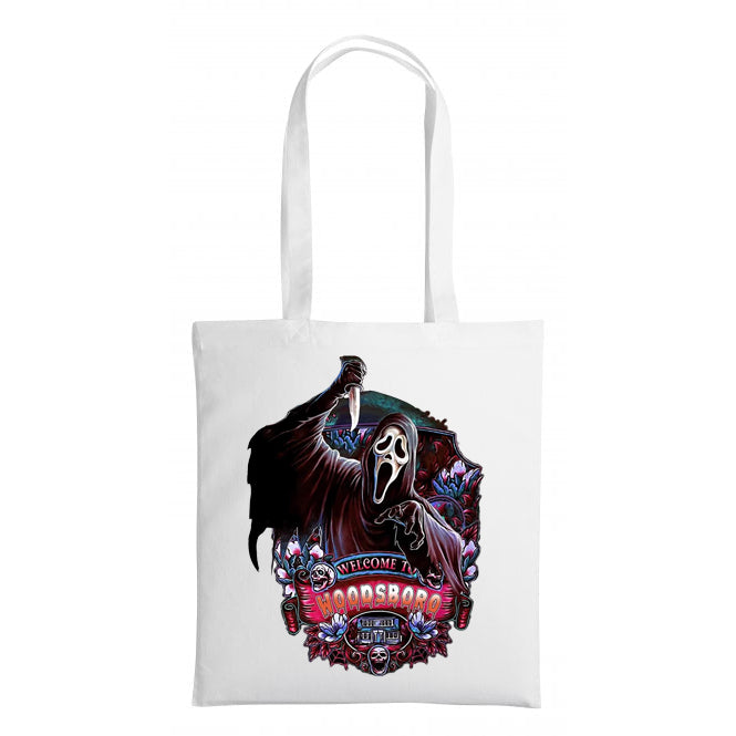 Scream Ghost Face - Shopping Tote Bag - Tote Bag - Horror Movie - Halloween - Creepy - Shopping Bag