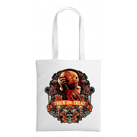 Sam Trick r Treat - Shopping Tote Bag - Tote Bag - Horror Movie - Halloween - Creepy - Shopping Bag