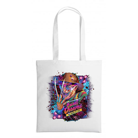 Freddy Krueger Sweet Dreams - Shopping Tote Bag - Tote Bag - Horror Movie - Halloween - Creepy - Shopping Bag