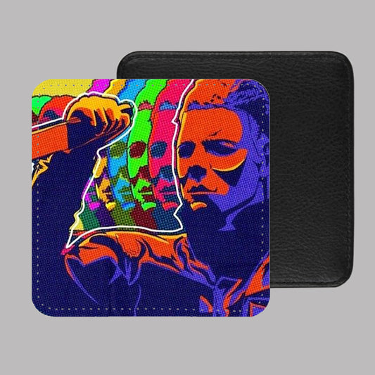 Michael Myers Halloween PU Leather Coaster Set of 4 - 10 x 10cm