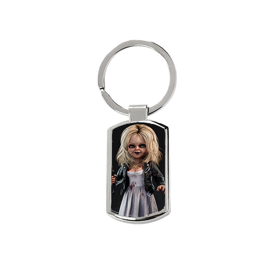 Tiffany Doll Chucky Keyring - Rectangle Keyring with Black Gift Box