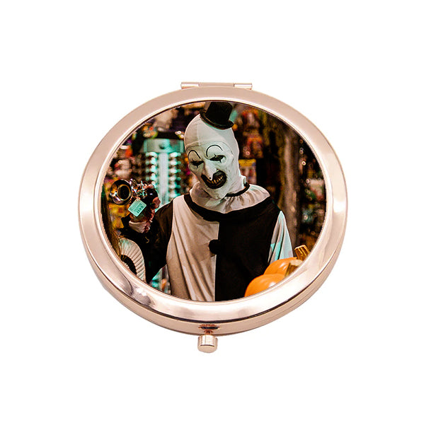 Terrifier Art the Clown Rose Gold Compact Pocket Mirror